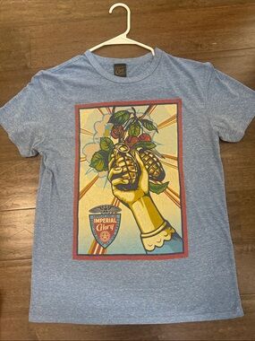 Obey Imperial Glory Graphic Tee - Blue men’s large cherry grenade